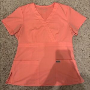 Grays anatomy Peach Scrub Top